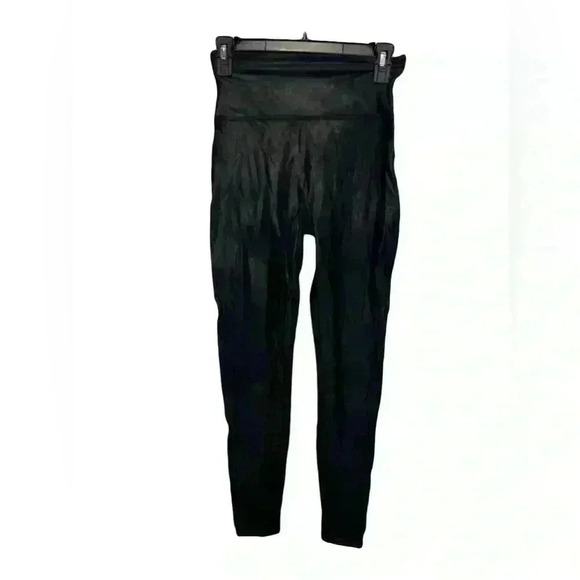 SPANX Faux Leather Leggings Black High Rise Slimming Shaping Women’s Size Small - Picture 4 of 8